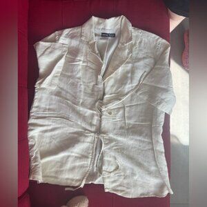 SHEIN Elegant Cream Blouse
